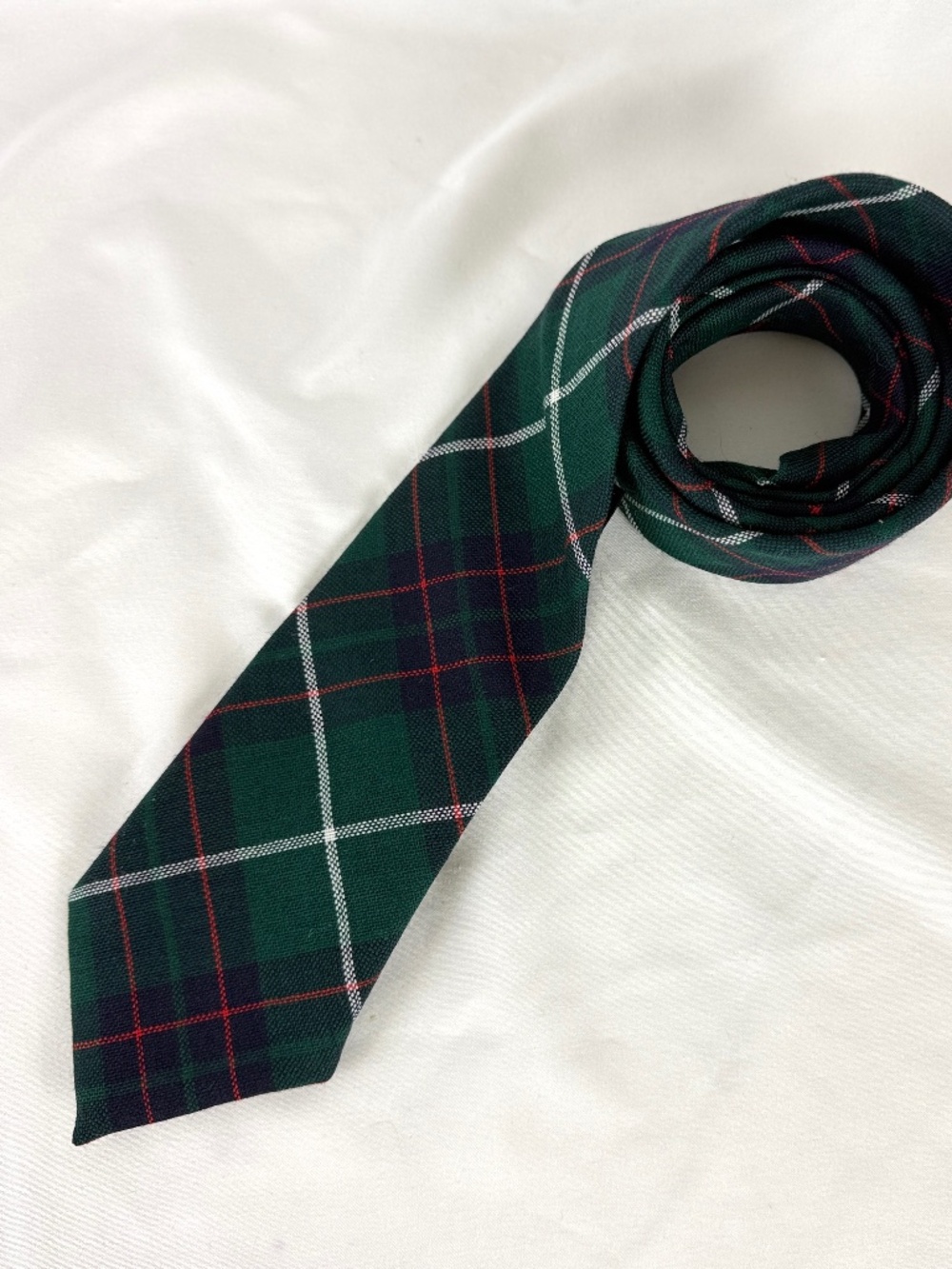 Ingles Buchan Wool Tie Clan Duncan Tartan Necktie Woven in Scotland